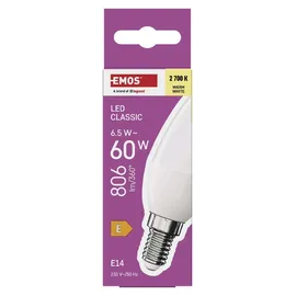 EMOS LED Lampe Candle 1525731238 6,5W E14 warmweiß 806 lm