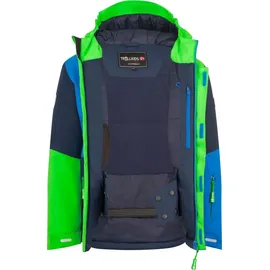 TROLLKIDS Hallingdal Jacke Hellgrün/Blau 164