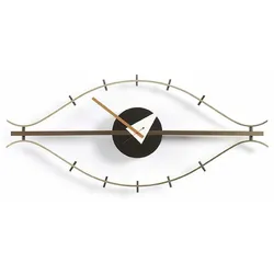 Vitra Wanduhr Eye Clock orange, Designer George Nelson, 34x76x7 cm