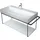 Duravit Metallkonsole DuraSquare 106,5x45cm, wandhängend, schwarz matt