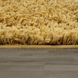 Paco Home Helsinki 531 Hochflor-Teppich 140 x 200 cm Gelb