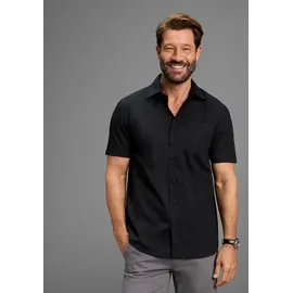 MAN'S WORLD Kurzarmhemd Schwarz S