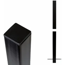 Plus Zaunpfosten 4,5 x 186 cm Schwarz/Stahl