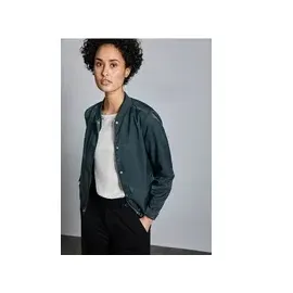 STREET ONE Satin-Blouson Damen Grün XS