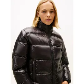 Tommy Hilfiger Tommy Jeans Damen, Pufferjacke Essential Glänzend, schwarz, (Black), S - S