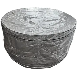 Schutzplane AMERICAN SPA "Alaska", silber (silberfarben), B:203cm H:100cm L:203cm, Polyester, Planen, Ø: 203 cm