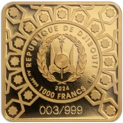 Quadratischer Goldbarren "Eid al-Fitr"
