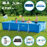 Intex – Schwimmbecken mit rechteckigem Rahmen – 450 x 220 x 84 cm – im Lieferumfang enthalten Accessoire CB97