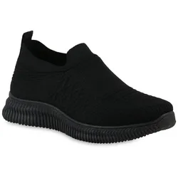Damen Slip Ons in Schwarz