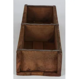 Cepewa Holzkiste Ziegelform 60 x 15 cm 1-tlg. Altholz Buche