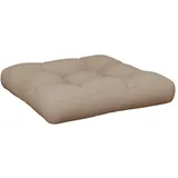 vidaXL Palettenkissen 60 x 61,5 x 10 cm Taupe 1 St.