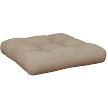 vidaXL Palettenkissen 60 x 61,5 x 10 cm Taupe 1 St.