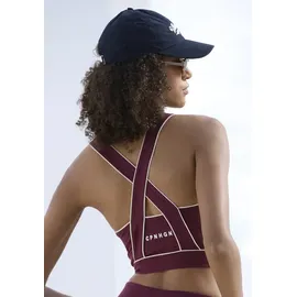 Copenhagen Studios Crop-Top Weinrot L