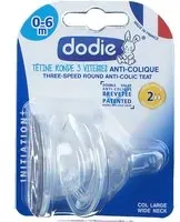 dodie® Initiation+ Tétine Débit 2 Tétine(S) pc(s)