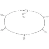 Elli Boho Feder 925 Sterling Silber Fußketten Damen