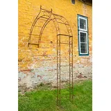 KUHEIGA Wandrosenbogen Metall/Wand - Rosenbogen 10mm Massiveisen! Breite 120cm Rost