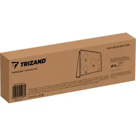 TRIZAND Fußballtor mit Torwand Weiß/Schwarz 21268
