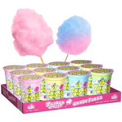 AHA Zuckerwatte 4fach sortiert 12x20g Becher