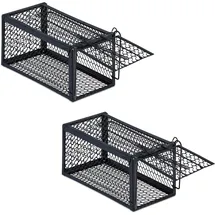 Relaxdays Lebendfalle Mäuse & Ratten 2er Set 12 x 24 x 11,5 cm