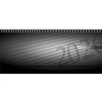 Rido Schreibtischquerkalender Septant 30,5x10,5cm PP schwarz 2026,