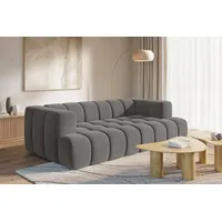 homsy by ana johnson Big-Sofa HOMSY BY ANA JOHNSON "»XL« BOUBELLE Design-Sofa extra tief, Bubble-Optik, Breite 246 cm", anthrazit, B:246cm H:75cm T:135cm, 100% Polyester, Sofas, Big-Sofa, 4-Sitzer mit Wellenunterfederung, XL Sitztiefe 100 cm