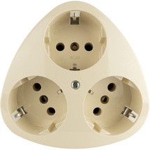 REV Ritter REV 0510080777 3fach Aufputz-Steckdose IP20 Weiß