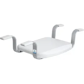 Weingarten Badewannensitz 43909 Sitzbrett Anti-Rutsch bis 150 kg Wannenbreite 52-64 cm Weiß