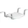 Weingarten Badewannensitz 43909 Sitzbrett Anti-Rutsch bis 150 kg Wannenbreite 52-64 cm Weiß