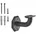 SO-Tech SO-TECH Handlauf RUSTICAL 67 mm 67 mm Set 4 St für Handläufe mit Ø 45 mm Treppengeländer Halter Schwarz schwarz