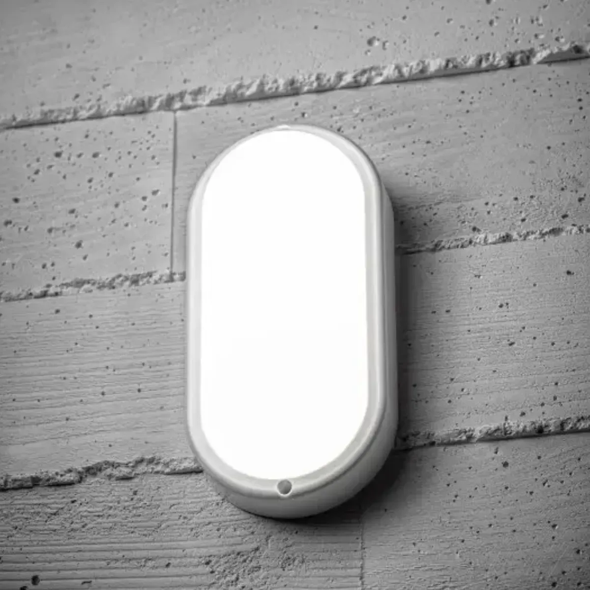 GTV ovale Kellerleuchte KODO LED 8W IK08 720lm IP54 weiß - neutralweiß (4000K)