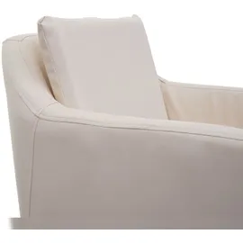 Mendler 2er-Set Barhocker HWC-H93, Barstuhl Tresenhocker, Fußablage Metall Kunstleder creme-beige