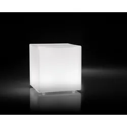 Panzeri Kubik LED-Tischlampe Glaswürfel 11cm