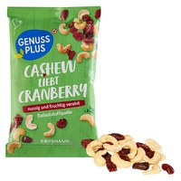 GENUSS PLUS CASHEW-CRANBERRY-MIX 150,0 g