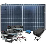 Insel Solaranlage PV-Anlage 2500W AC mit Panelen, Batterie, Victron Laderegler, Sinus Wechselrichter