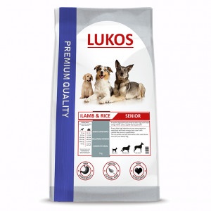Lukos Senior met lam & rijst - premium hondenvoer  12 kg