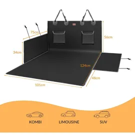 Kingsleeve Kofferraumschutz Universal Wasserabweisend Kratzfest Ladekantenschutz Pflegeleicht 600D Oxford Universal Schondecke Kofferraummatte Hund
