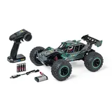 Carson 1:10 XS Offr.Fighter Cage 100%RTR türkis - Ferngesteuertes Auto, RC Buggy, inkl. Batterien und Fernsteuerung, Offroad Buggy