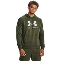 Under Armour Rival Fleece Logo Hoodie Herren 390 marine od green/white XXL