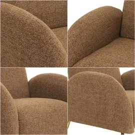 Mendler Lounge-Sessel HWC-N69 Chenille 74 x 88 x 74 cm Braun