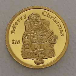 Goldmünze 1/25oz Merry Christmas 2005 (Liberia)