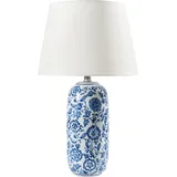 Beliani Tischlampe Blau/Weiß