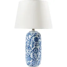 Beliani Tischlampe Blau/Weiß