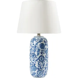 Beliani Tischlampe Blau/Weiß