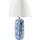 Beliani Tischlampe Blau/Weiß