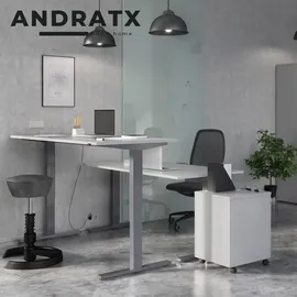 bümö Schreibtisch Andratx Eiche / Schwarz