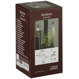 Konstsmide Außenwandleuchte Edelstahl 15 cm schwenkbar GU10 max. 7W grau