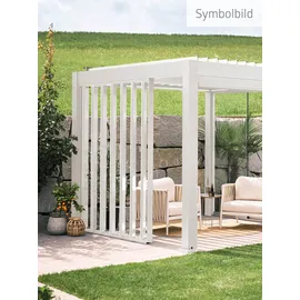 Biohort Lamellenseitenwand für Pergola 2 Stück 1,93 x 2,35 m Weiß
