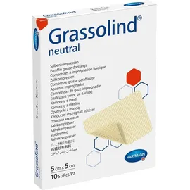 Grassolind Salbenkompressen 5x5 cm steril
