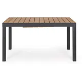 BIZZOTTO Elias Gartentisch 140-200 x 75 cm Anthrazit/Schwarz
