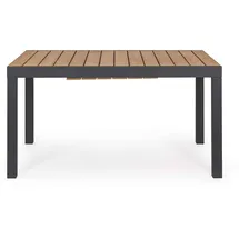 BIZZOTTO Elias Gartentisch 140-200 x 75 cm Anthrazit/Schwarz